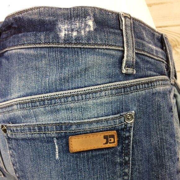 Joe's Destroyed Rolled Jean Bermuda shorts Klum wash Size W28 - Picture 10 of 14